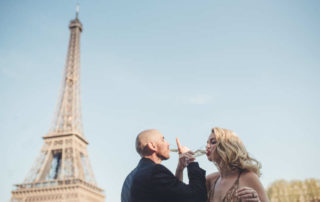 drink a glass of Champagne at the bottom of Eiffel tower