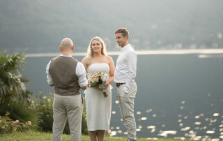 What a great background with this lake for the vow renewal