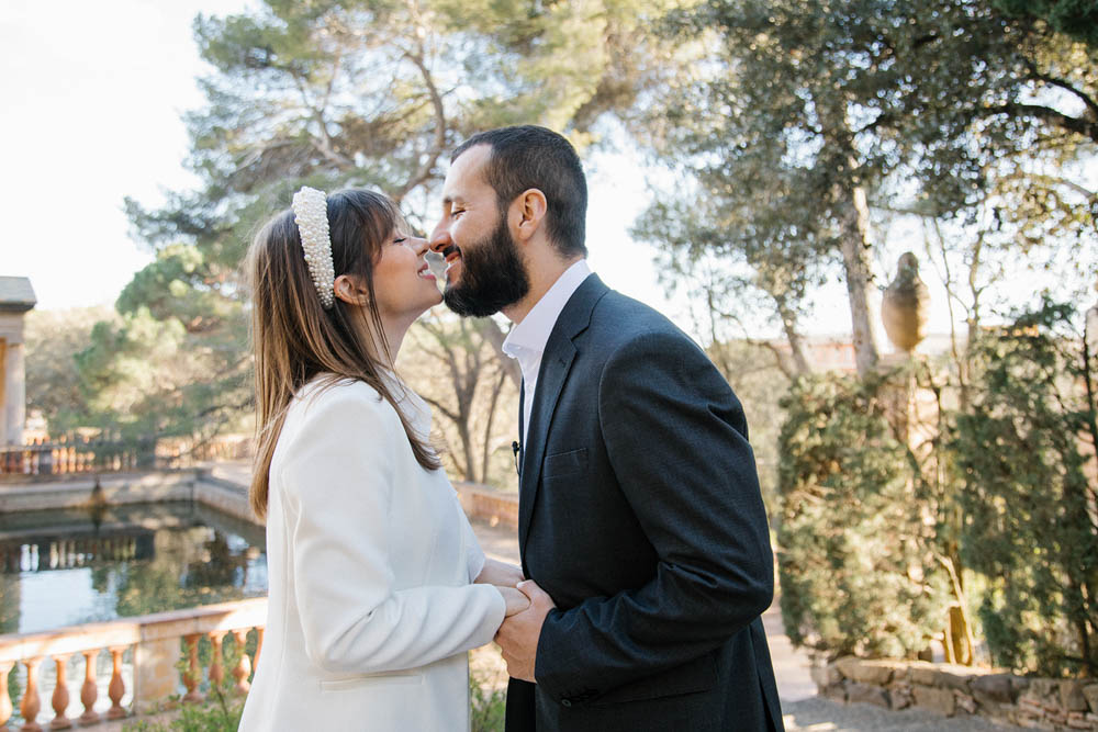 the final kiss after the ceremony