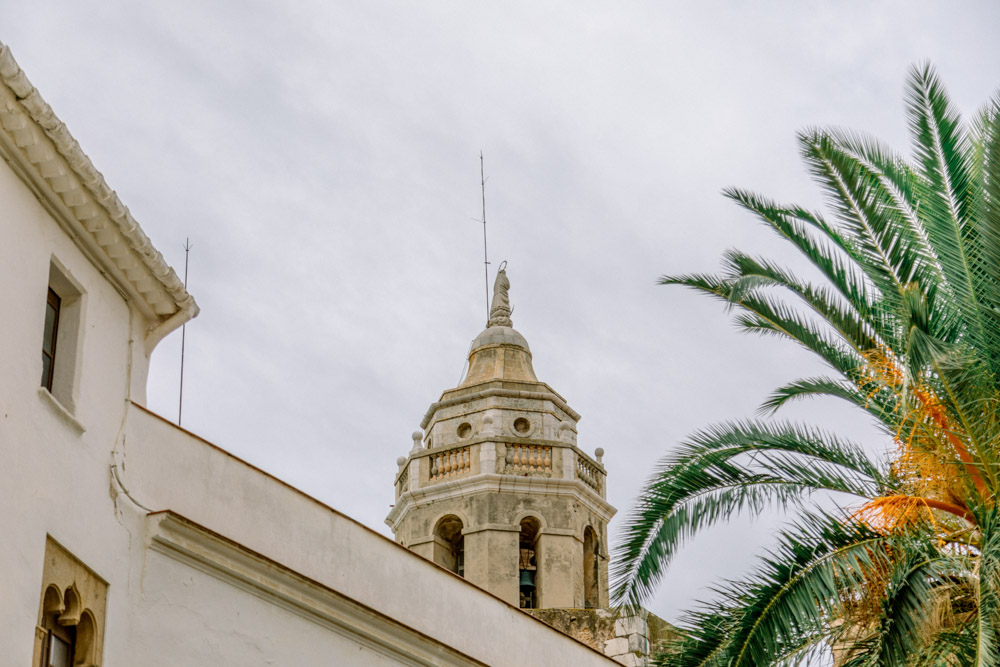 A typical architecture of 18th century in Sitges with this dome