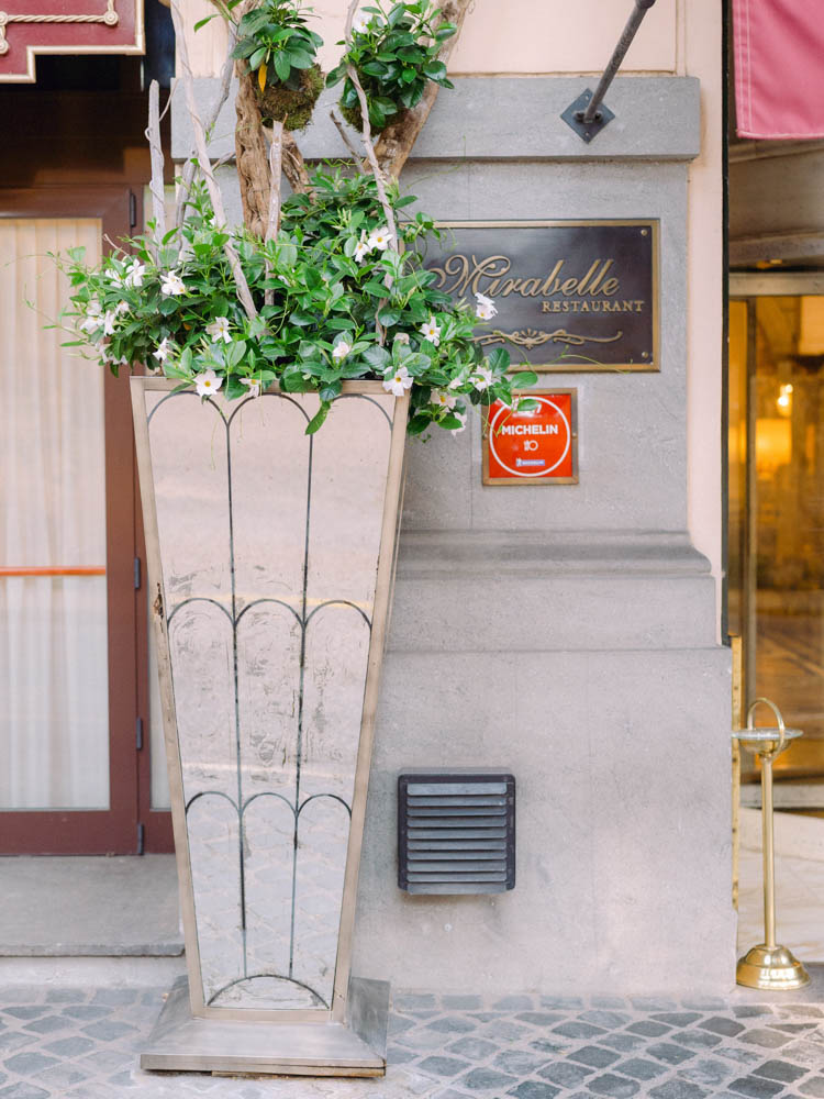 detail of architecture in and decoration Hotel Splendid Royal in Rome