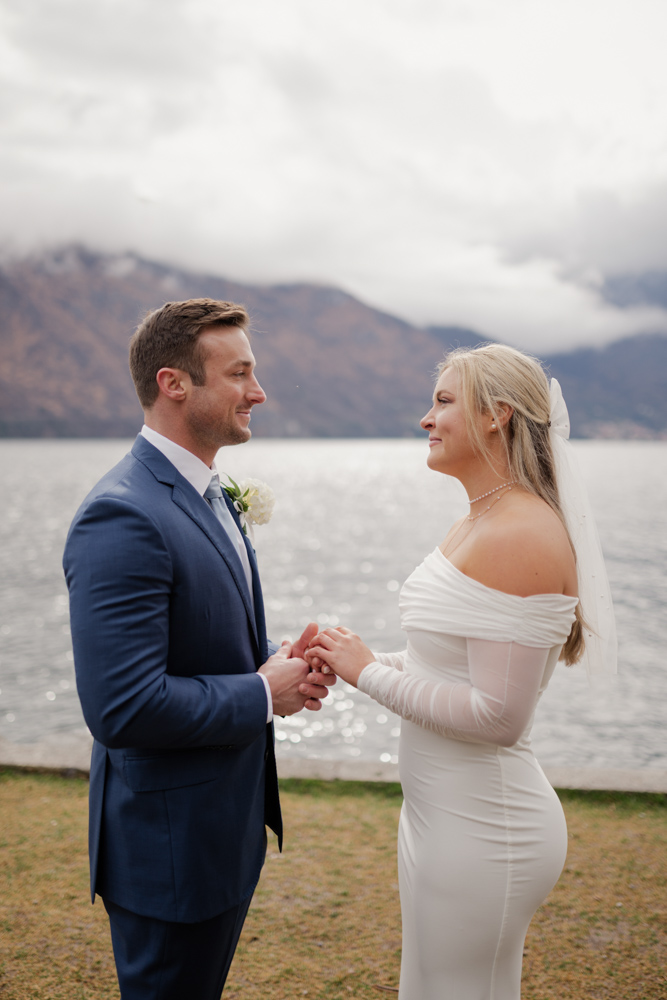 the couple exchange the ring