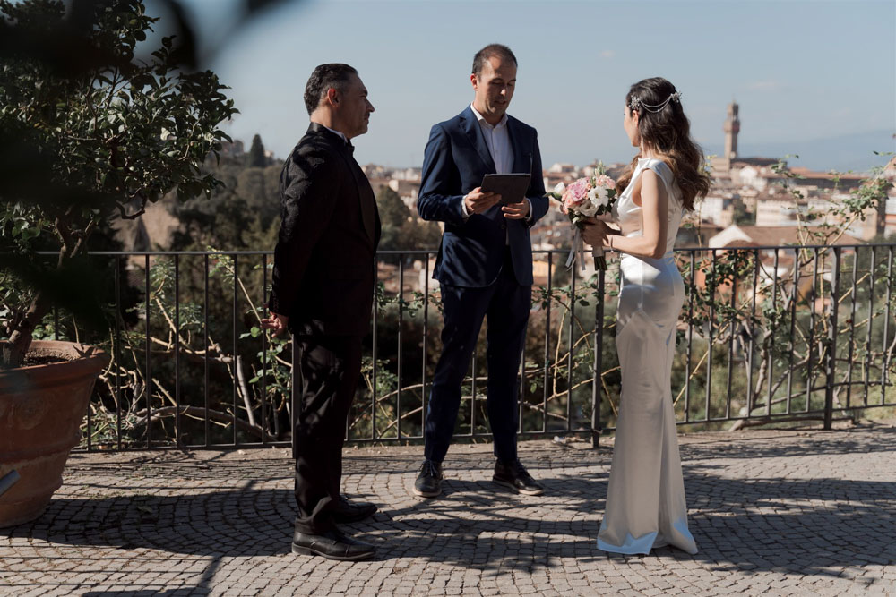 the ceremony above the dome of Florence