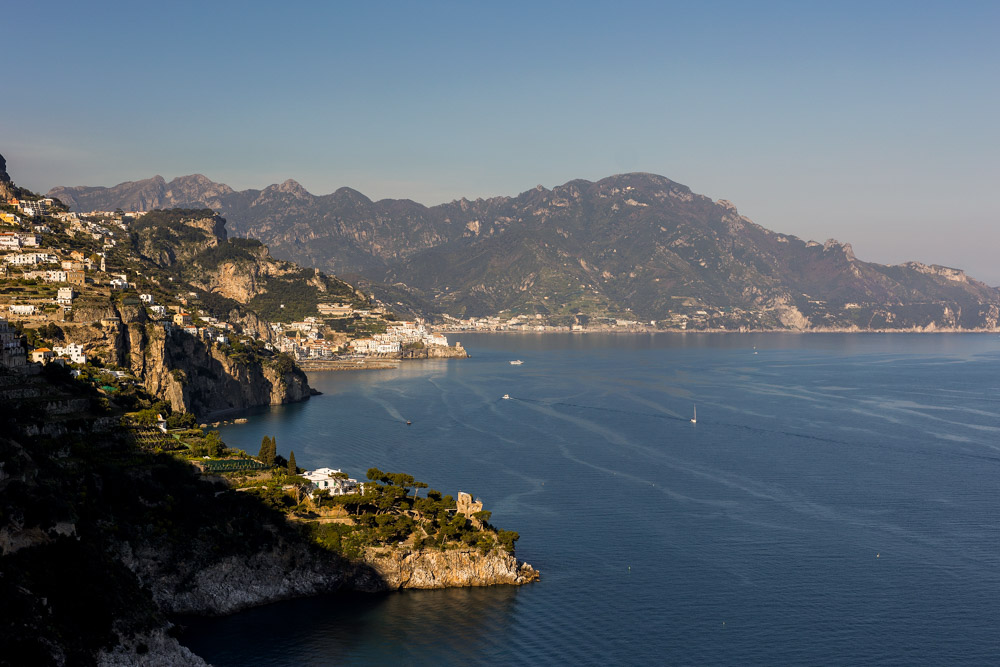 The beautiful view on the Positano bay from our spot location for the ceremony