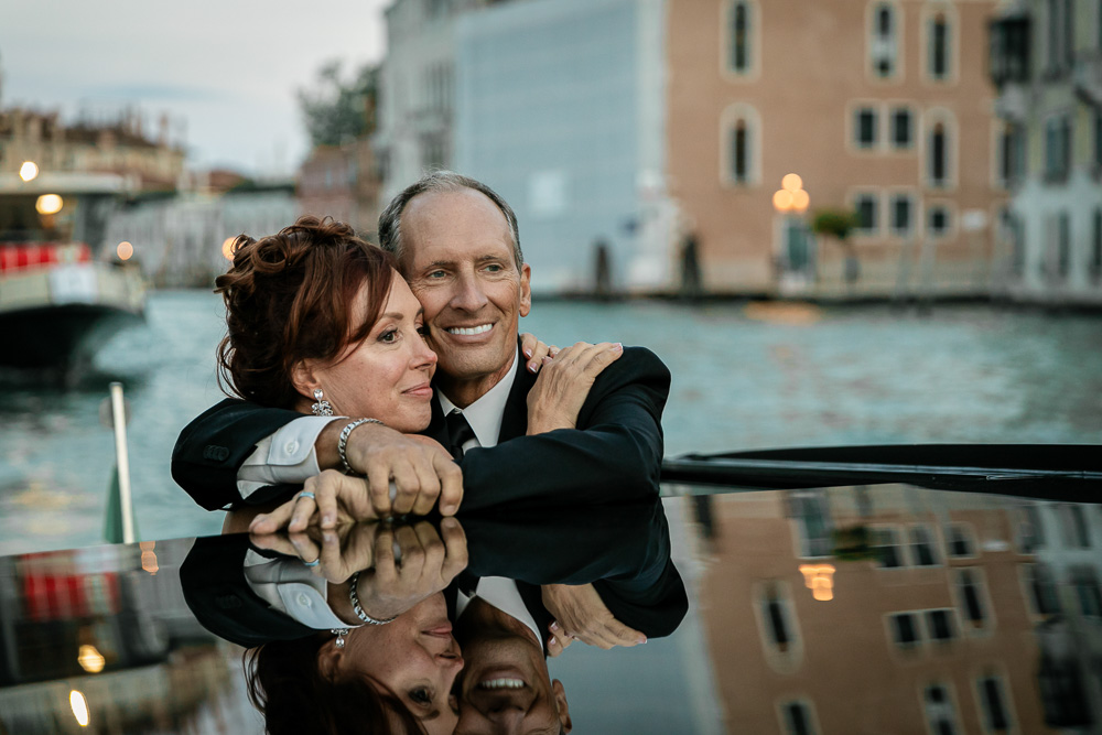 the couple in love, emotion in their eyes and a big smile