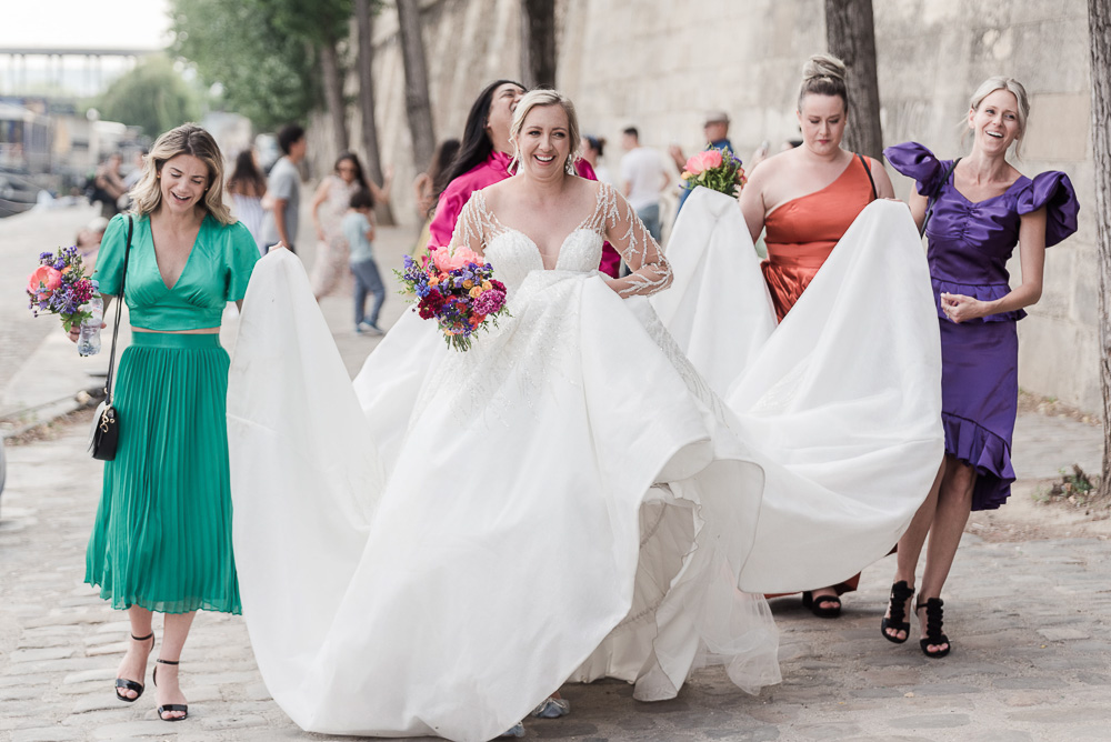 After the ceremony the bridal party come back to the hotel